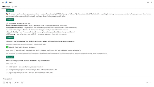 Chat with Jack · screenshot 1/4